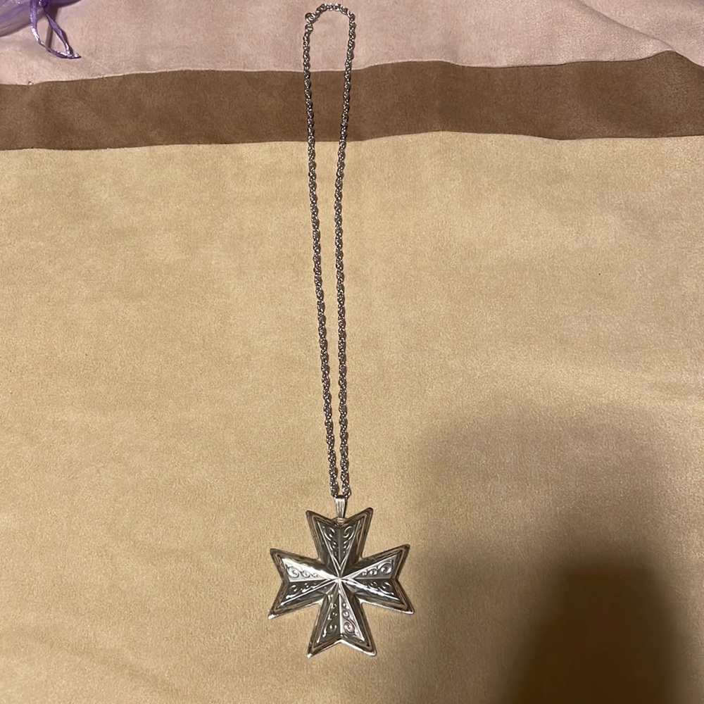 1977 Reed & Barton 925 Sterling Silver Christmas Cross Limited Edition Pendant
